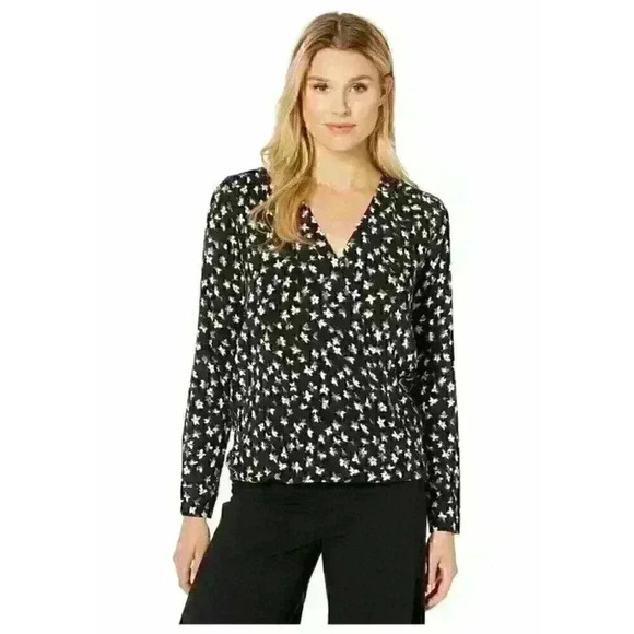MICHAEL Michael Kors Tops - Michael Kors Womens S Lillies Wrap Top NWT $88